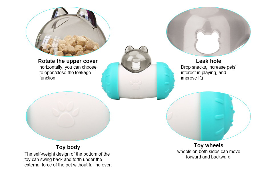Treat-dispensing Tumbler Toy for Dogs & Cats