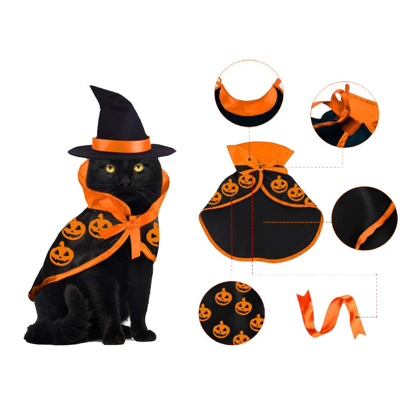 Halloween Pet Cloak for Cats and Small Dogs