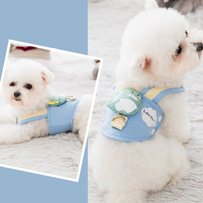 Cute Pet Harness and Leash Set for Cats, Small and Medium-sized Dogs