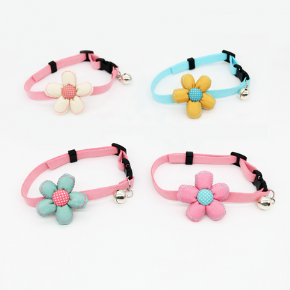 Adjustable Pet Collar with Bell for Cats and Dogs
