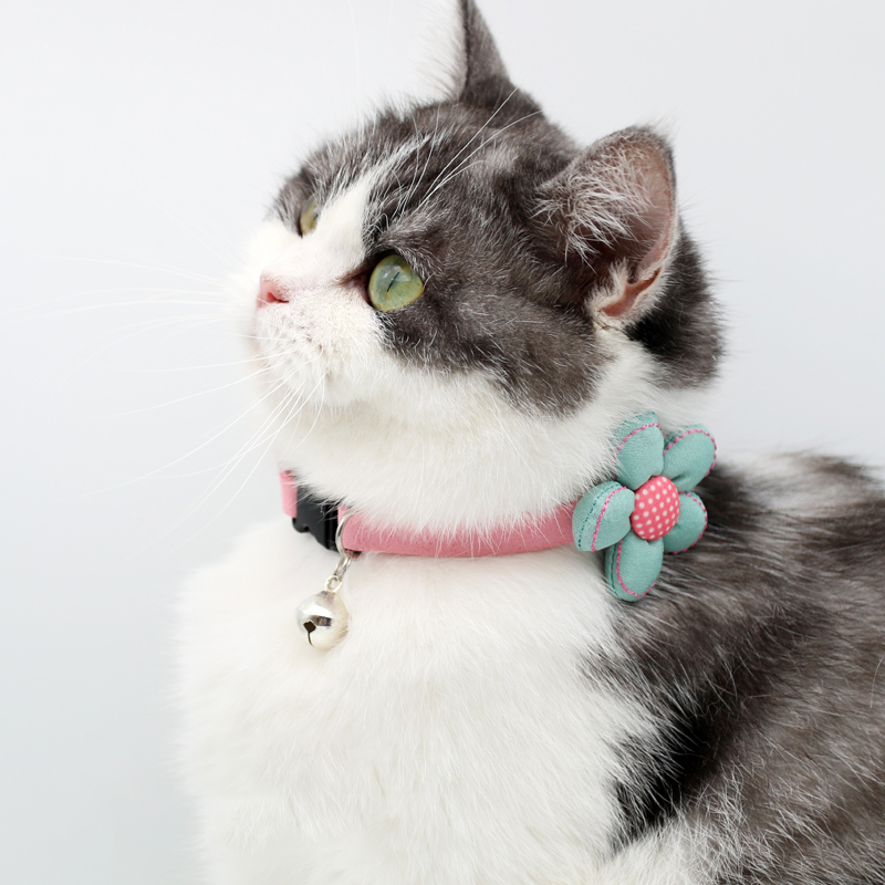 Adjustable Pet Collar with Bell for Cats and Dogs