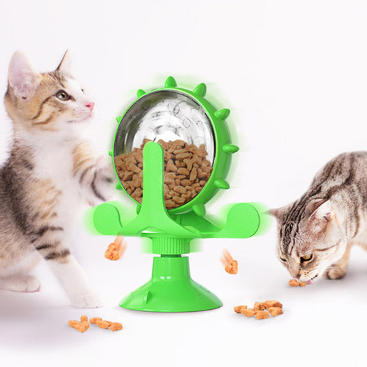 Spinning Windmill Treat Dispenser Toy for Dogs & Cats