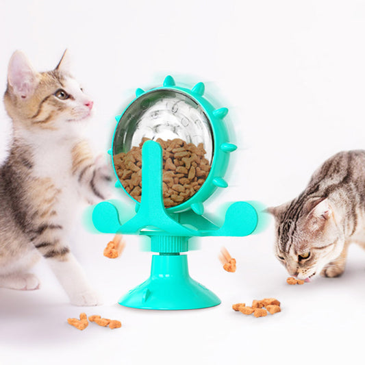 Spinning Windmill Treat Dispenser Toy for Dogs & Cats