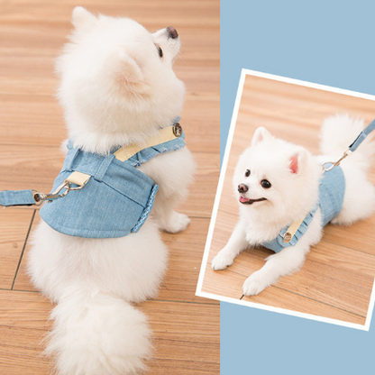Cute Pet Harness and Leash Set for Cats, Small and Medium-sized Dogs