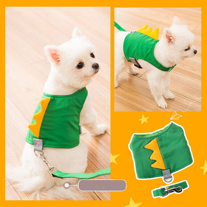 Cute Pet Harness and Leash Set for Cats, Small and Medium-sized Dogs