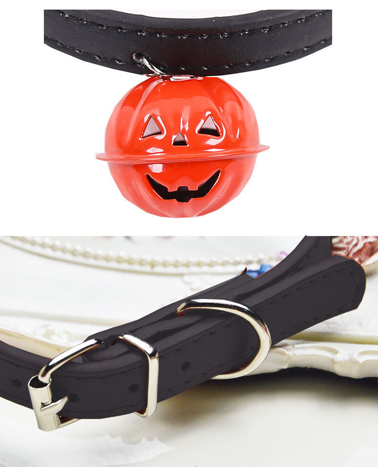 Halloween Pumpkin Bell Pet Collar for Dogs & Cats