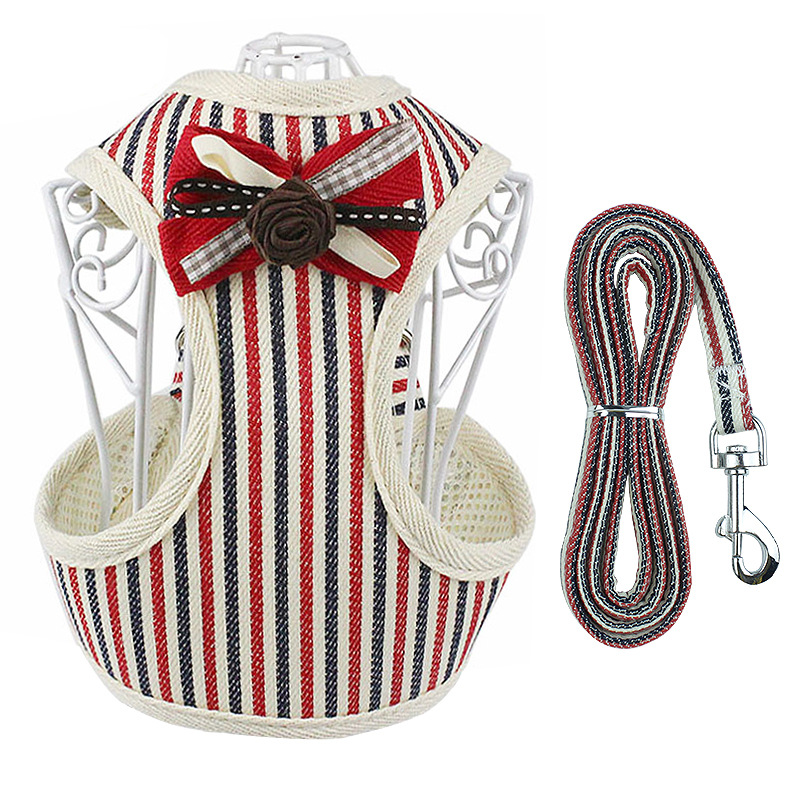 Vest Style Pet Harness and Leash Set for Dogs & Cats