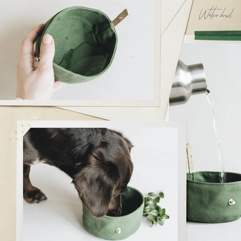 Waterproof Foldable Pet Travel Bowl for Dogs & Cats