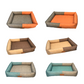 Rectangular Pet Bed for Dogs & Cats