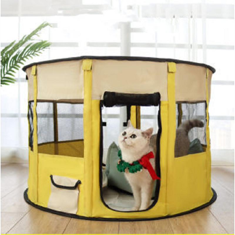 Outdoor Portable Foldable Pet Playpen for Cats & Small Dogs