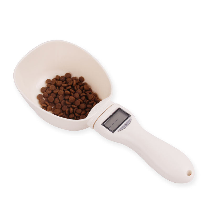 Pet Food Measuring Scoop with LED Display for Dogs & Cats