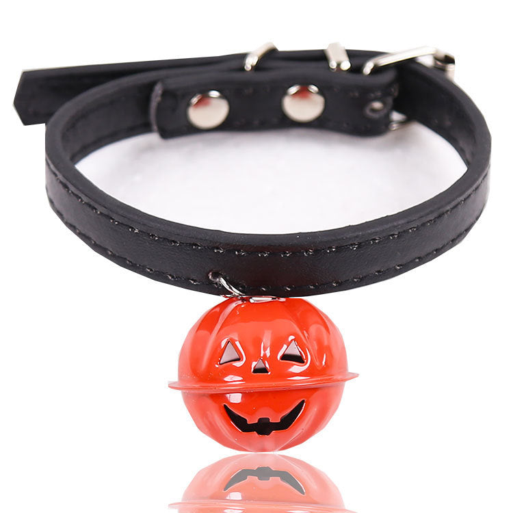 Halloween Pumpkin Bell Pet Collar for Dogs & Cats