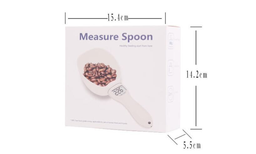 Pet Food Measuring Scoop with LED Display for Dogs & Cats