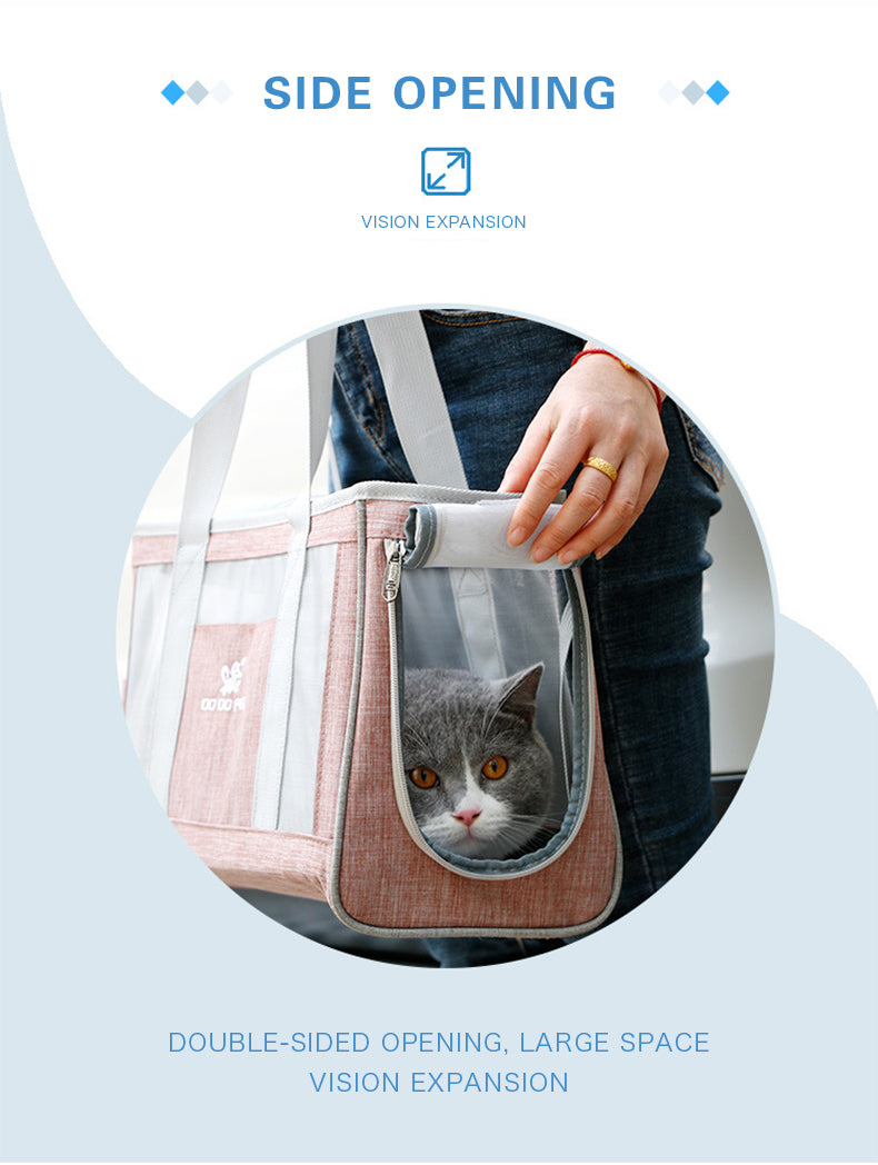 Portable Pet Carrier for Cats & Small Dogs